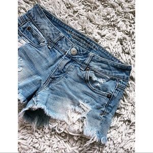 American Eagle Distressed Denim Shorts
